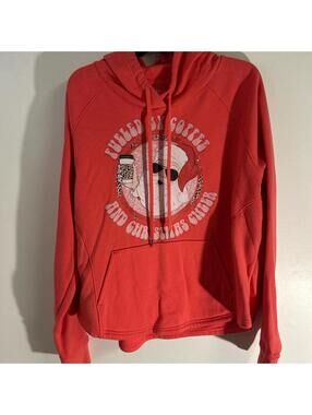 Pink and white Christmas hoodie #holidayvibes